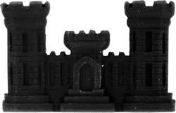 Army Corps of Engineers Lapel Pin or Hat Pin (Black Finish)