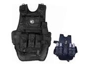 GxG Army Swat Paintball Airsoft Tactical Vest Black