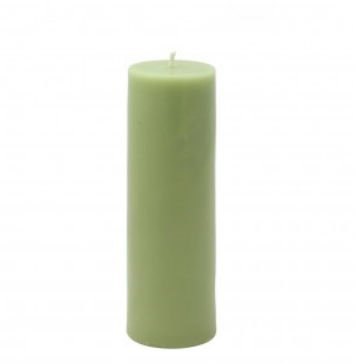 Zest Candle Pillar Candle, 2 by 6-Inch, Sage Green