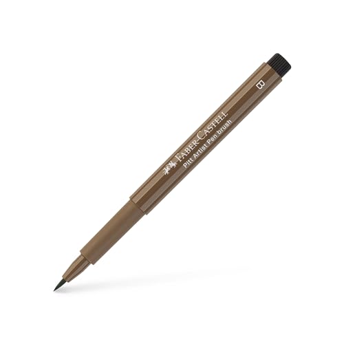 FABER-CASTELL 167578 - Tuschestift Pitt artist pen brush, Strichstaerke B, Farbe 178, nougat
