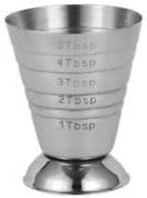 75ml Stainless Steel Measure Jigger Spirit Bar Mixed Cocktail Drink Cup