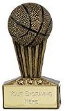 Trophy Basketball award 7.5cm with Free Engraving up to 30 Letters Complete with Silk Gift Box