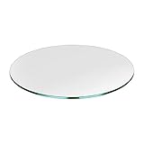 Glass Table Top: 40" Round, 1/4" Thick, Flat