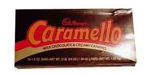 Image of CARAMELLO Chocolate Candy Bar, Milk Chocolate Filled with Caramel, 1.6 Ounce Package (Pack of 36)