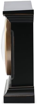 Acctim Falkenburg Mantel Clock Black Roman Dial Quartz Battery view 2