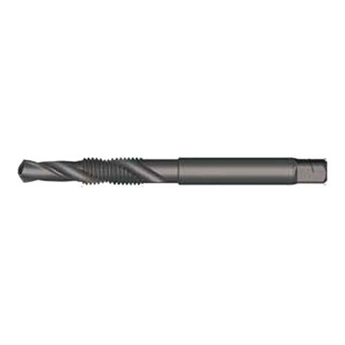 Dormer E6541/4 Series E654 HSS UNC 30° Spiral Flute Combination Drill Tap, Bright Finish, 1/4"-28 x 83mm