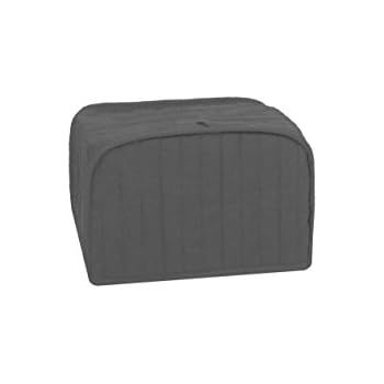RITZ Polyester / Cotton Quilted Four Slice Toaster Appliance Cover, Dust and Fingerprint Protection, Machine Washable, Graphite Grey