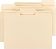 Smead File Folder, 1/3-Cut Tab, Assorted Position, Letter Size, Manila, 100 Per Box (10381)