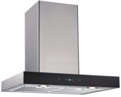 Tatsumaki TA-710 30" 860 CFM 3 Speed European Style Range Hood w/ Black Glass Face Panel Decoration & Touch Screen Display