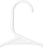 ZOYER White Plastic Hangers 20 Pack, Heavy Duty Adult Hangers for Clothes, Thin Coat Hanger with Shoulder Grooves Space Saving Durable Hanger for Shirt, Pant, Skirt