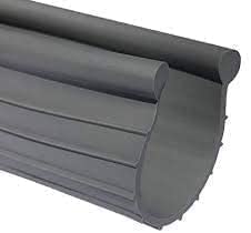 Photo 1 of Garage Door Weather Seal - Bottom Seal Bead Type - Grey Vinyl (20')