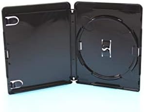 Vision Media® - 10pcs x 4K Ultra HD Black Blu Ray Case- Stores any DVD/Blu Ray/Games Disc - Image 3