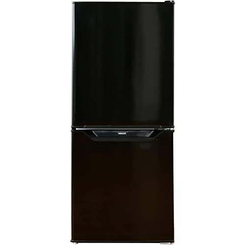 [山善] 冷蔵庫 幅47.4cm 106L 右開き YFR-D111(B) ブラック 一人暮らし 2ドア 静音 省エネ 耐熱天板