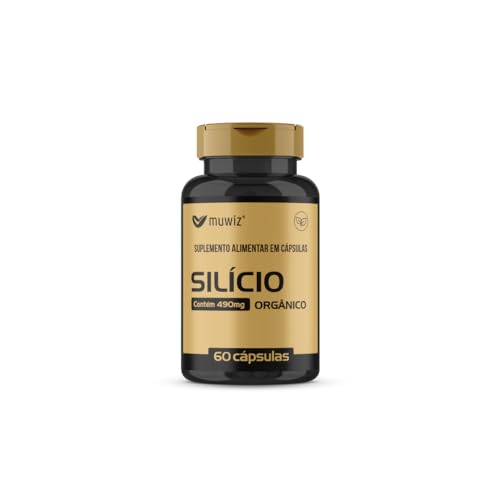 Silício Orgânico – 60 Cápsulas 490mg Suplemento Alimentar Muwiz 2 Unidades