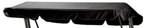 3 Sitzer Hollywoodschaukel Ersatzdach Dach Dachbezug Bezug (Color : Schwarz)