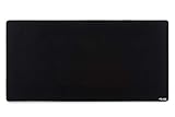 Glorious 3XL Extended Gaming Mouse Mat/Pad - Large, Wide (XLarge) Black Cloth Mousepad, Stitched Edges | 48x24" (G-3XL)
