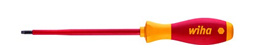 Wiha Schraubendreher SoftFinish® electric Vierkant (32397) #2 x 150 mm VDE geprueft, stueckgeprueft, ergonomischer Griff fuer kraftvolles Drehen, Allrounder fuer Elektriker