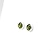 Kathy Bankston Handmade 6mm Vesuvianite Stud Earrings for Women and Girls, Round Bezel 925 Sterling Silver