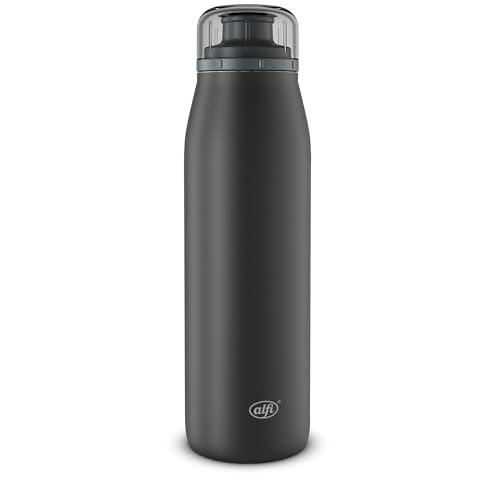 alfi ISO BOTTLE Bouteille isotherme, 500 ml, en acier inoxydable, bouchon à vis absolument étanche, garde au chaud pendant 12 heures, au froid pendant 24 heures, pour boissons gazeuses, sans BPA