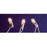 Clear 3-Bulb C7 Replacement Lights with White Wire Cord