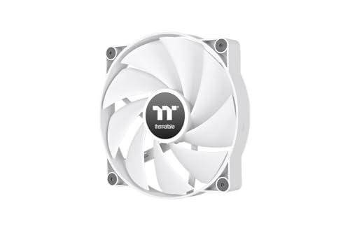 Thermaltake CT200 PC Cooling Fan | Ventilador PWM de 200mm | 1 Unidad | Diseño de Cable Modular | Rodamiento Hidráulico Silencioso | Blanco Nieve
