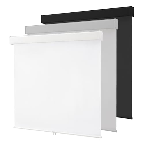 Photo 1 of 100% Blackout Cordless Roller Window Shades, Free-Stop Black Out Blinds for Indoor Windows,Thermal Insulated UV Protection,Window Shades Pull Down for Home,Office,Easy to Install,27" W x 72" H, White