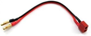 YUNIQUE GREEN-CLEAN-POWER - T-Plug Charging Cable Connector Female to Banana Male 4mm, 32cm, Red