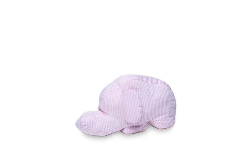 Kindertraum 51051080023 Cuddle Cushion with Elephant Motif Small 11 x 23 cm Pink/White