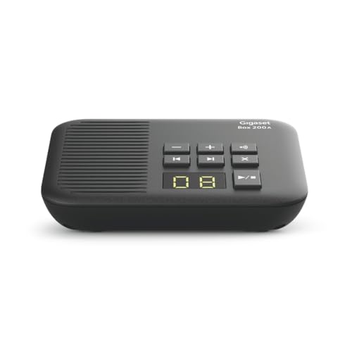 Gigaset Box 200A - DECT-Basis-Station mit Anrufbeantworter für Ihr eigenes Kommunikationssystem, unterstützt bis zu 6 Mobilteile - für den analogen Te