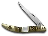 FROST FAMILY 40th Anniversary Ram Horn Mother Of Pearl 1/600 Toothpick Pocket Knife Knives