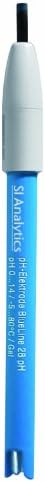 SI Analytics 285129258 BlueLine pH Combination Electrode with BNC Connector, Type 25 pH