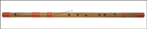 Indian Bansuri Flute, Maharaja Musicals, Scale C Natural Bass 35 Inches, Includes Nylon Pipe Bag, Precisely Tuned, Hindustani Bansuri - Concert Quality Bamboo Flute (PDI-CEG)