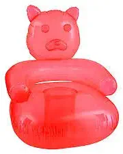Rhode Island Novelty 47 X 36 Inch Red Gummy Bear Chair Inflate One Per Order