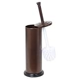 Bronze Toilet Brush With Holder, 1 Pack