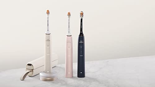 Philips Sonicare DiamondClean 9900 Prestige Electric Toothbrush - with SenseIQ Technology and Advanced AI App, 5 Brushing Modes, 3 Intensity Levels, Charging Travel Case, Champagne, HX9990/11