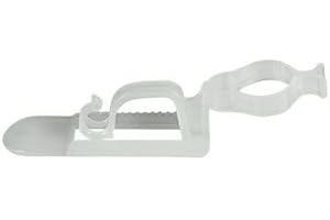 CHRISTMAS DESIGNERS Pro Christmas All Application Light Clips - Bag of 100 - Professional Grade Outdoor Hangers for Mounting String Lights on Gutters & Roof Shingles