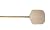 Aluminum Pizza Peel - 14'' X 16'' Tray Overall Length 38 inches