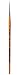 da Vinci Watercolor Series 1520 Paint Brush, Round Pure Red Sable with Short Brown Lacquered Handle, Size 1