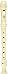 Yamaha YRS-24B Plastic Soprano Recorder, Natural