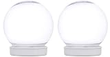 DIY Make Your Own Shatterproof Snowglobe - Set of 2