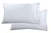 Elegant Comfort Luxury Ultra-Soft 2-Piece Pillowcase Set - 1500 Premium Hotel Quality Microfiber Double Brushed - Wrinkle Resistant, Standard/Queen, White
