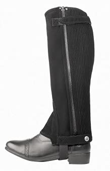 USG United Sportproducts Germany Unisex Siena Jodhpurs Mini Chaps, Unisex, 11550004-100-210-305, Black, L