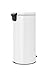 Brabantia New Icon Step Trash Can (8 Gal/White) Soft Closing Kitchen Garbage/Recycling Can with Removable Bucket