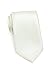 PUCCINI Bows-N-Ties Men's Necktie Solid Color Microfiber Satin Tie 3.25 Inches (Cream)