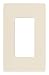 Lutron Claro 1 Gang Decorator Wallplate, CW-1-LA, Light Almond primary