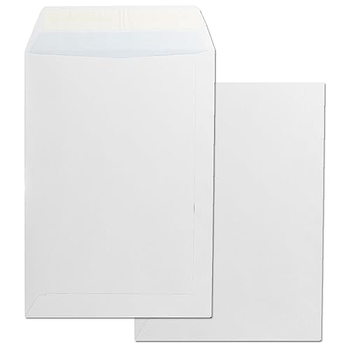 m-office 250 x 353 mm Paper Envelopes with Silicone Strip for Documents Shipping or Storage 250 x 353 mm