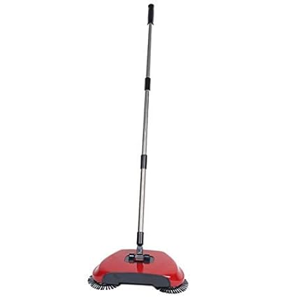 Anva Sweep Drag All-in-One Household Hand Push Rotating Sweeping Broom for Room and Office Floor Sweeper Cleaner Dust Mop Set (Multicolor - As per Availability)