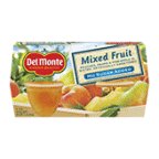 Del Monte Mixed Fruit No Sugar Added 4 - 4 oz cups (Pack of 6)