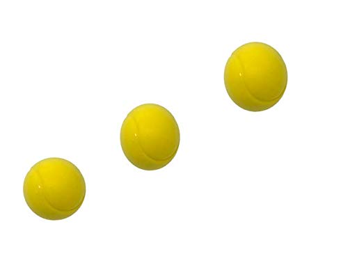 E-Deals 70mm Soft Foam Tennis Balls - Pack of 3 Yellow