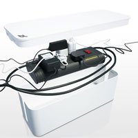 Bluelounge CableBox Mini Blue - Cable Management - Small Surge Protector Included